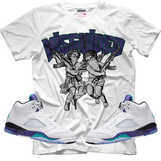 Misguided Angels (Air Jordan 5 Grape) T-Shirt