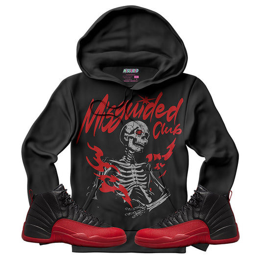 Misguided Club (Air Jordan 12 Flu Game) Hoodie