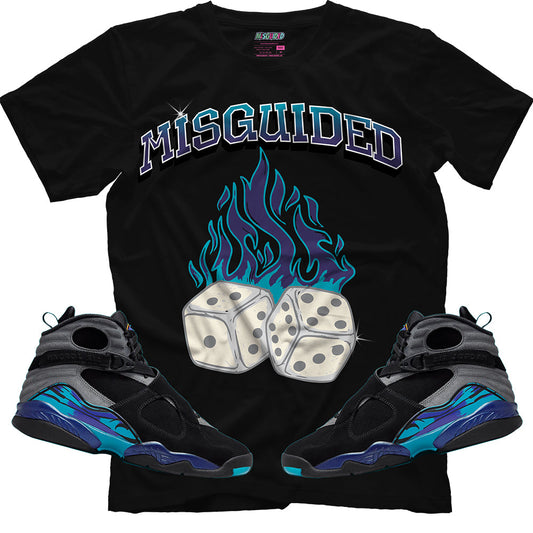Misguided Dice (Air Jordan 8 Aqua) T-Shirt
