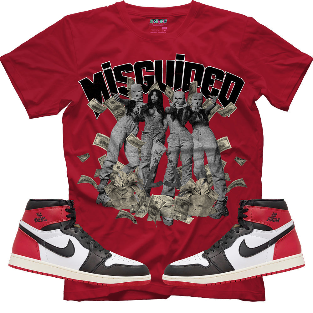 Misguided Girls (Air Jordan 1 High OG Black Toe Reimagined) T-Shirt