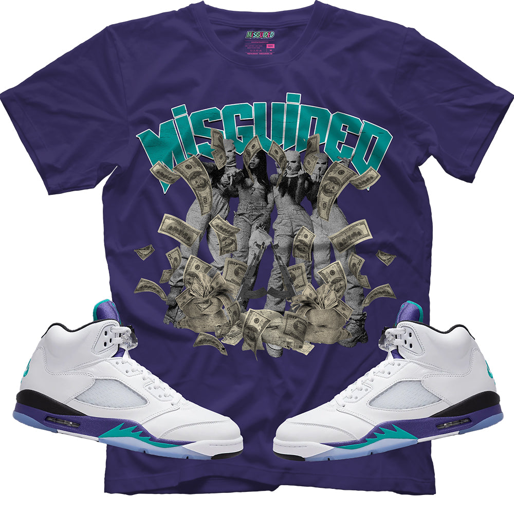 Misguided Girls (Air Jordan 5 Grape) T-Shirt