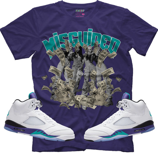 Misguided Girls (Air Jordan 5 Grape) T-Shirt
