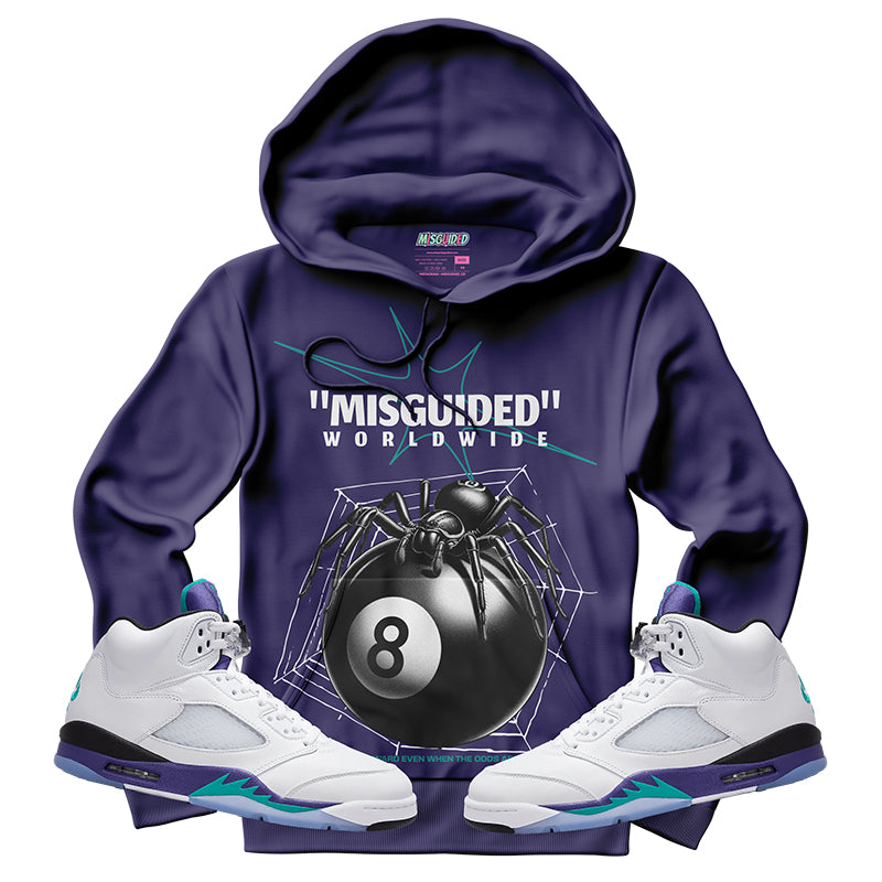 Misguided Spider (Air Jordan 5 Grape) Hoodie