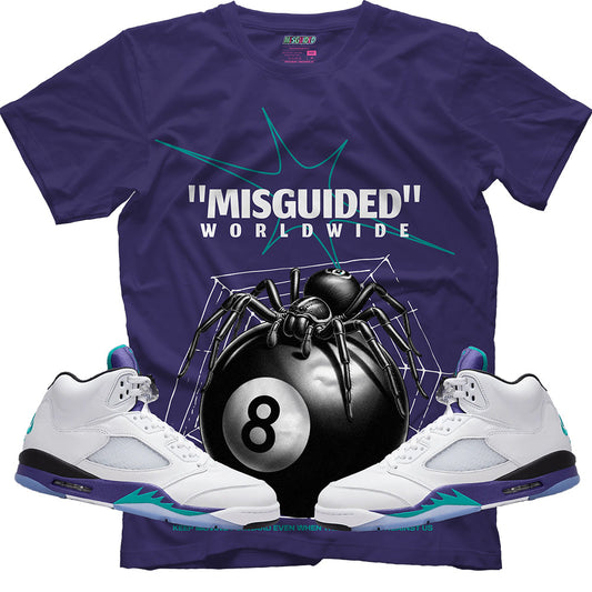 Misguided Spider (Air Jordan 5 Grape) T-Shirt