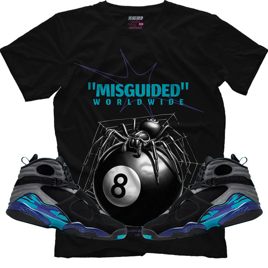 Misguided Spider (Air Jordan 8 Aqua) T-Shirt
