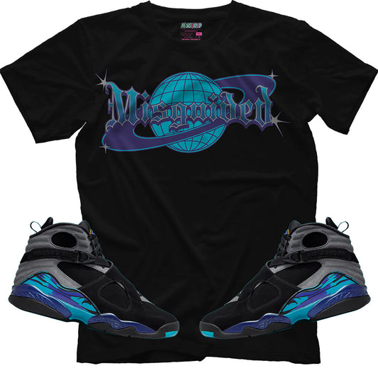 Misguided World (Air Jordan 8 Aqua) T-Shirt