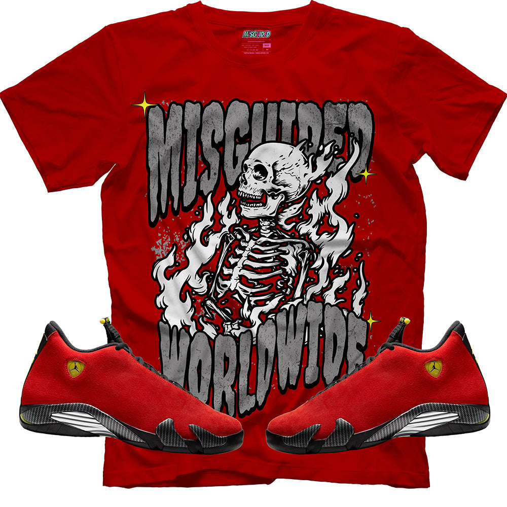 Misguided Worldwide (Air Jordan 14 Ferrari) T-Shirt