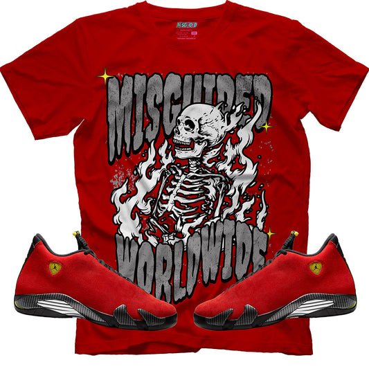 Misguided Worldwide (Air Jordan 14 Ferrari) T-Shirt