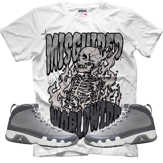 Misguided WRLDWIDE (Air Jordan 9 Cool Grey) T-Shirt