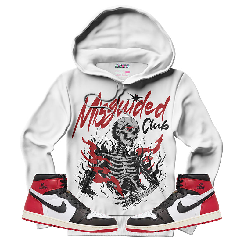 Misguided Club (Air Jordan 1 High OG Black Toe Reimagined) Hoodie