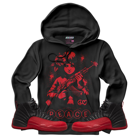 Peace (Air Jordan 12 Flu Game) Hoodie