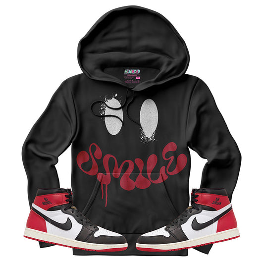 Smile (Air Jordan 1 High OG Black Toe Reimagined) Hoodie