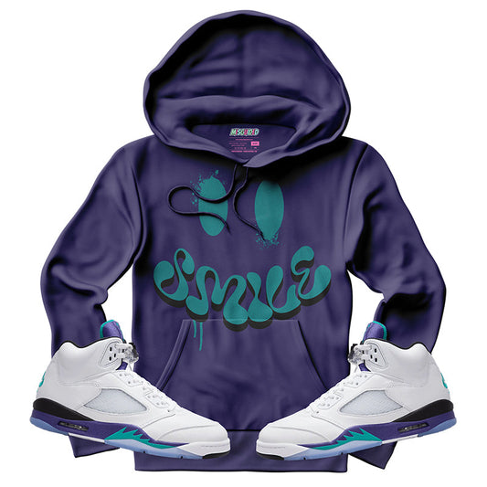 Smile (Air Jordan 5 Grape) Hoodie