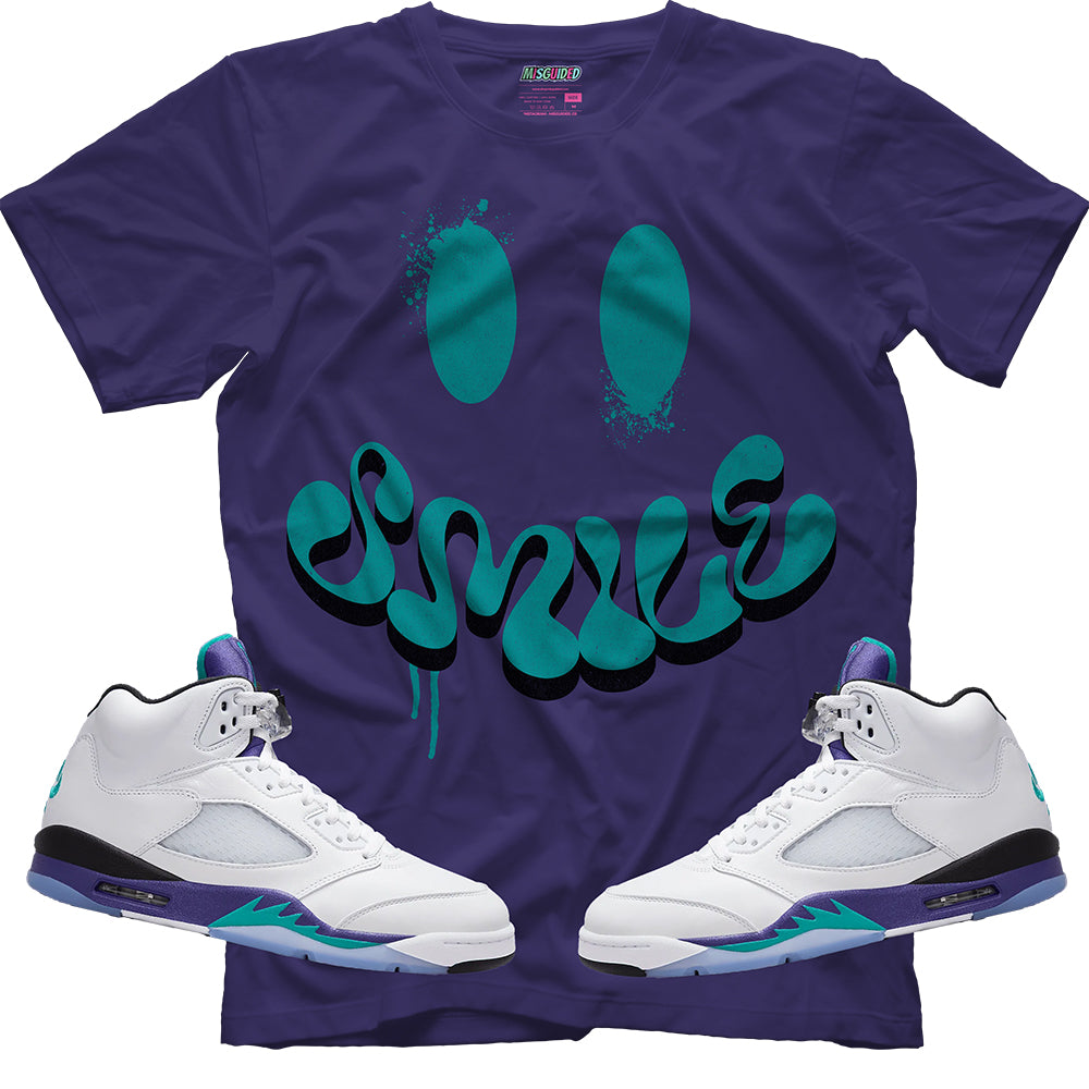 Smile (Air Jordan 5 Grape) T-Shirt