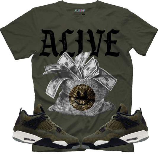 Alive (Air Jordan 4 Craft "Olive") T-Shirt