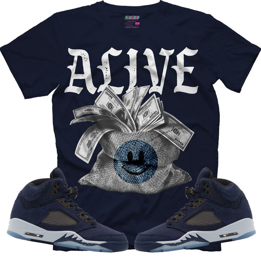 Alive (Air Jordan 5 Midnight Navy) T-Shirt