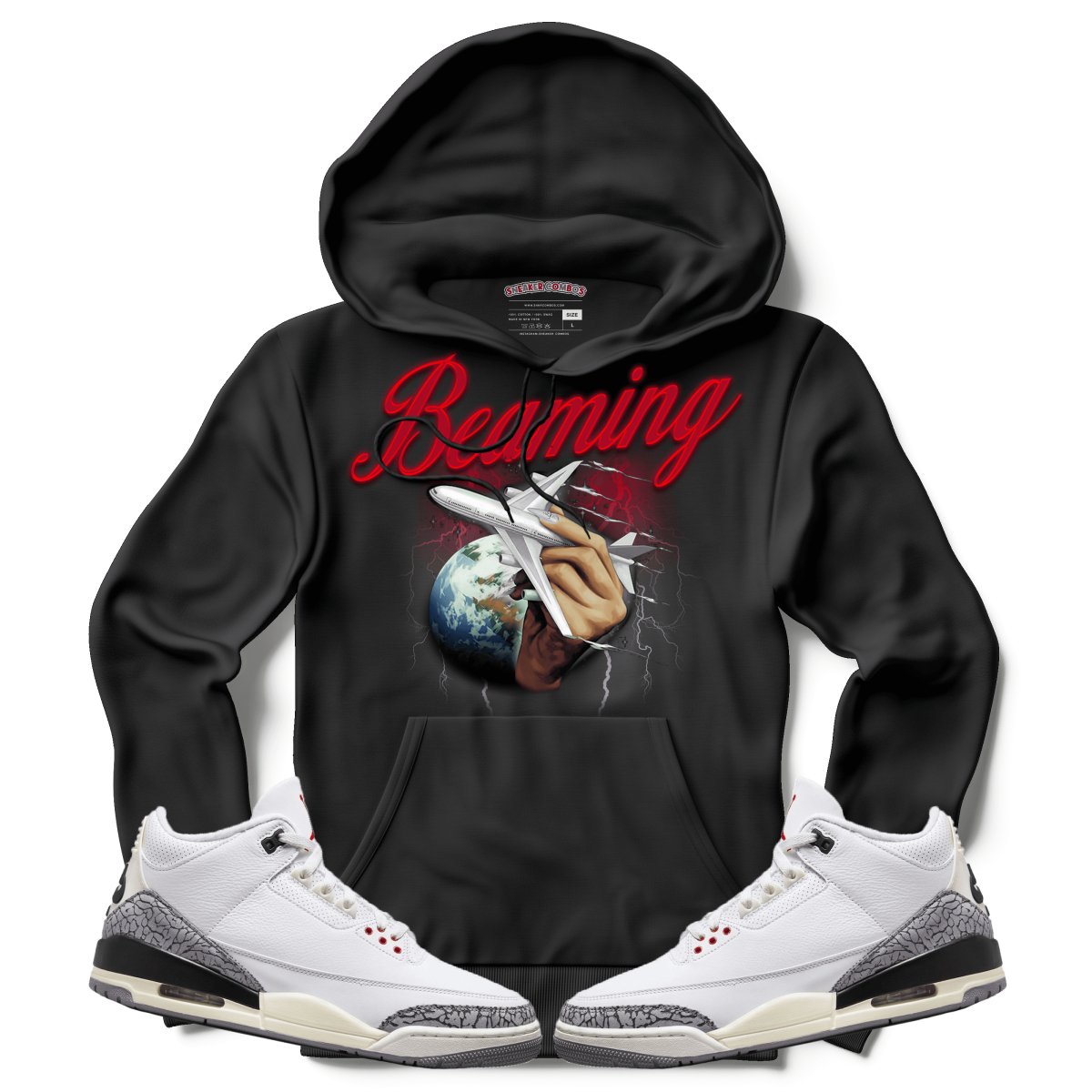 Beaming (Retro 3 White Cement) Hoodie