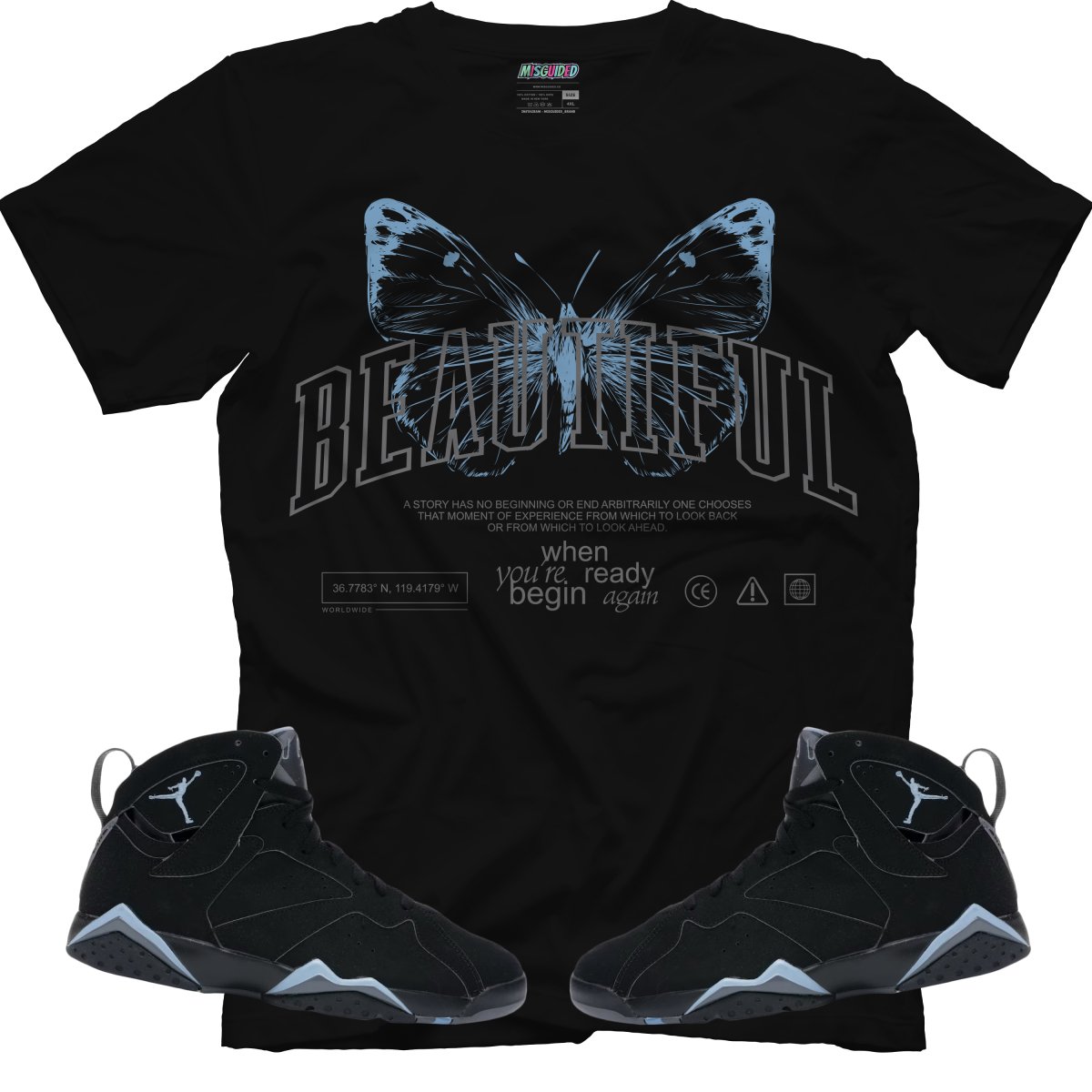Beautiful (Air Jordan 7 Chambray) T-Shirt