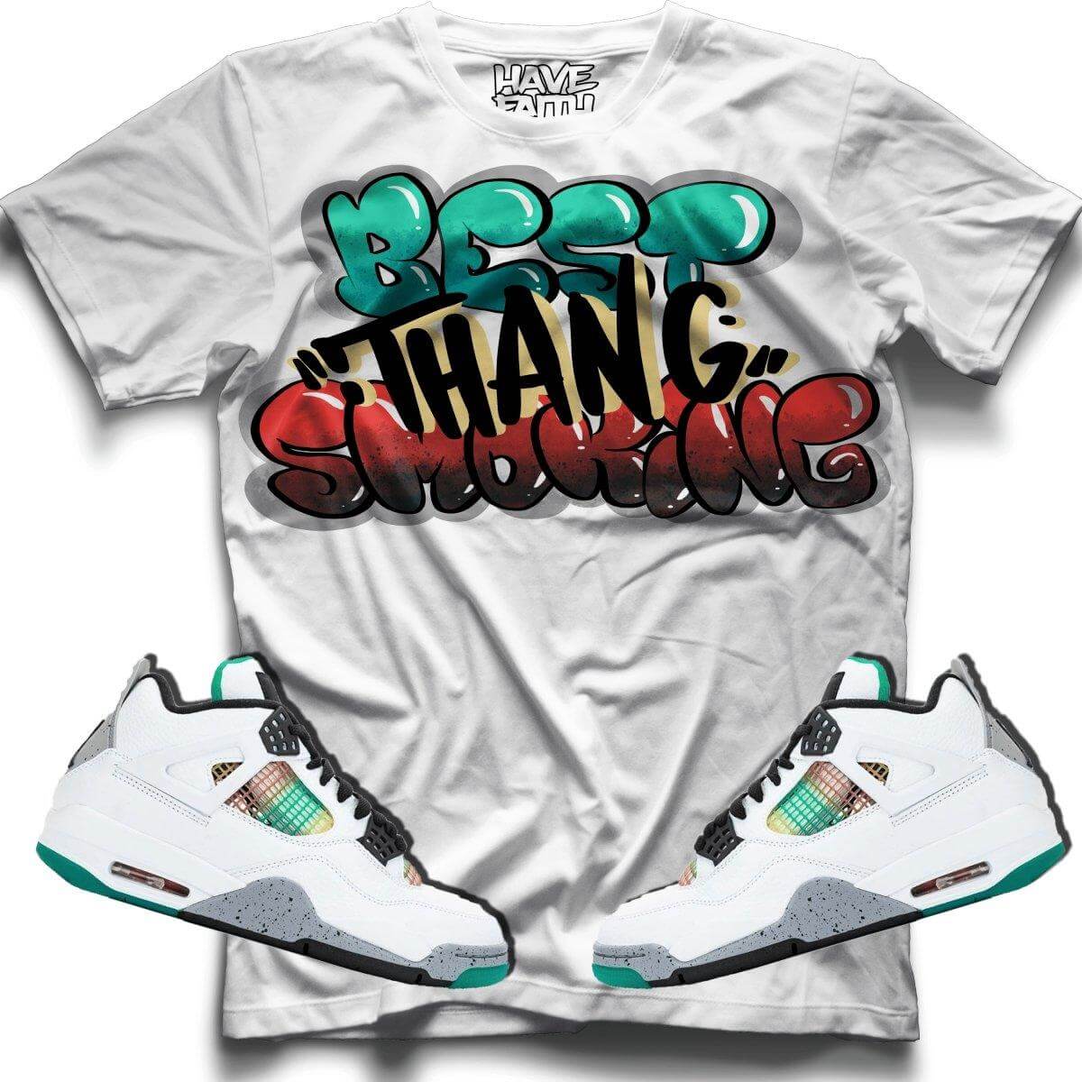 Best Thang Smoking (Rasta Retro 4's) T-Shirt
