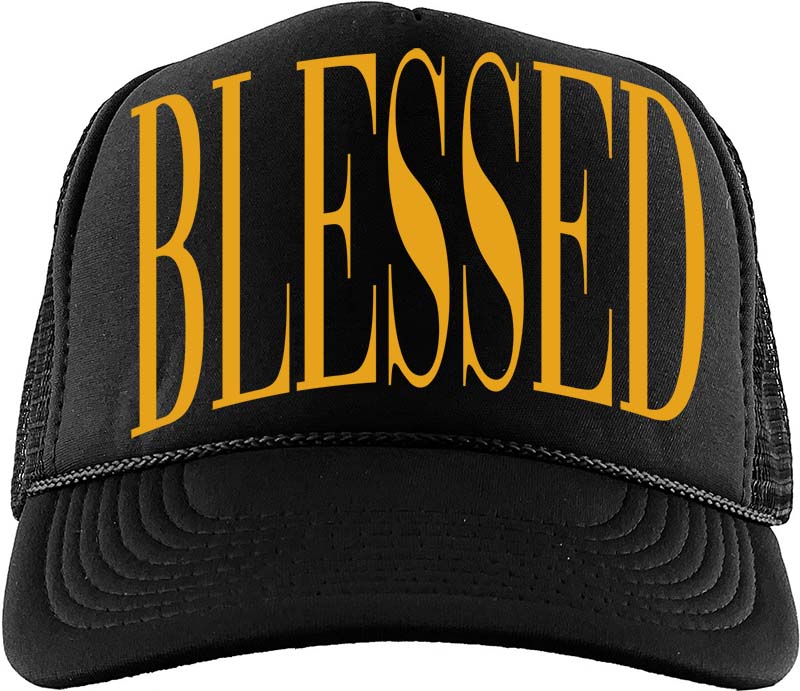 Blessed (Air Jordan 1 Retro High OG 'Yellow Ochre) Trucker Hat