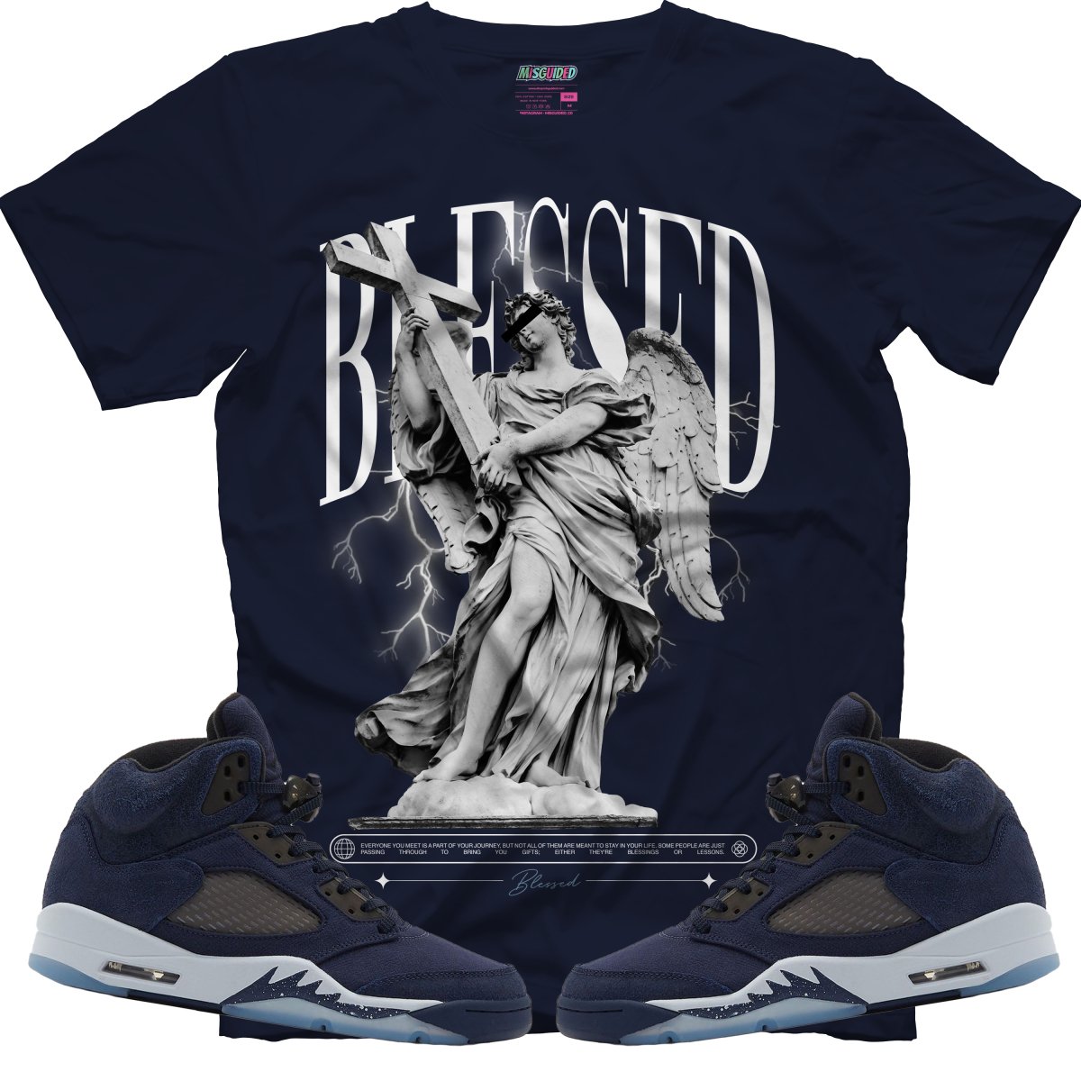 Blessed (Air Jordan 5 Midnight Navy) T-Shirt
