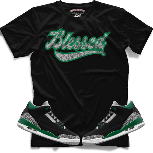 Blessed (Retro 3 Pine Green) T-Shirt