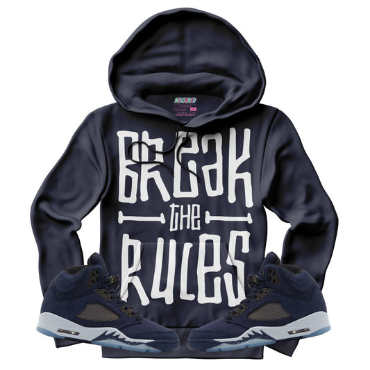 Break The Rules (Air Jordan 5 Midnight Navy) Hoodie