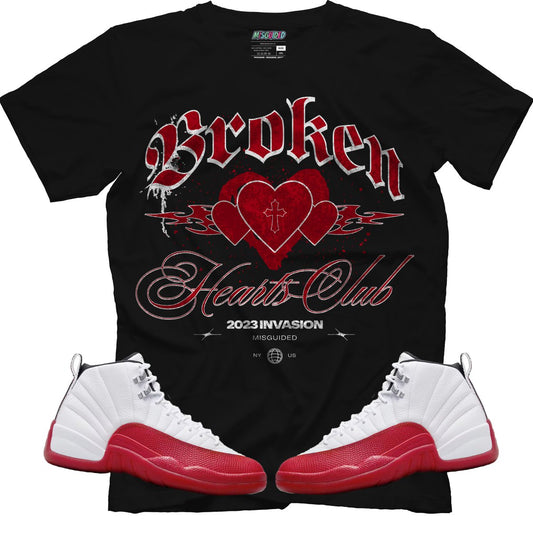 Broken Hearts Club (Air Jordan 12 Cherry) T-Shirt
