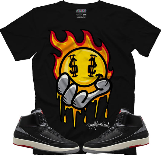 Burn Your Soul (Air Jordan 2 Black Cement) T-Shirt