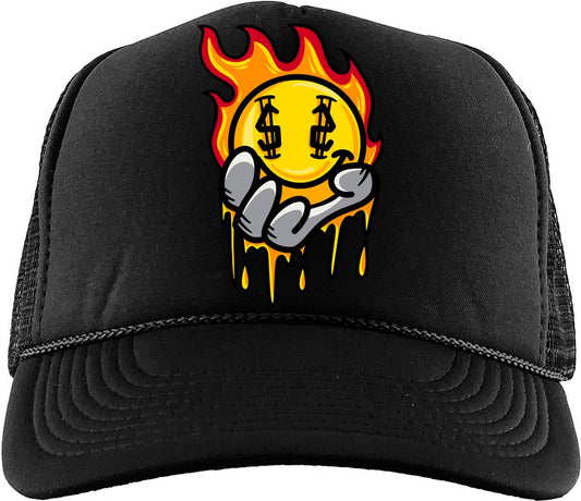 Burn Your Soul (Air Jordan 2 Black Cement) Trucker Hat