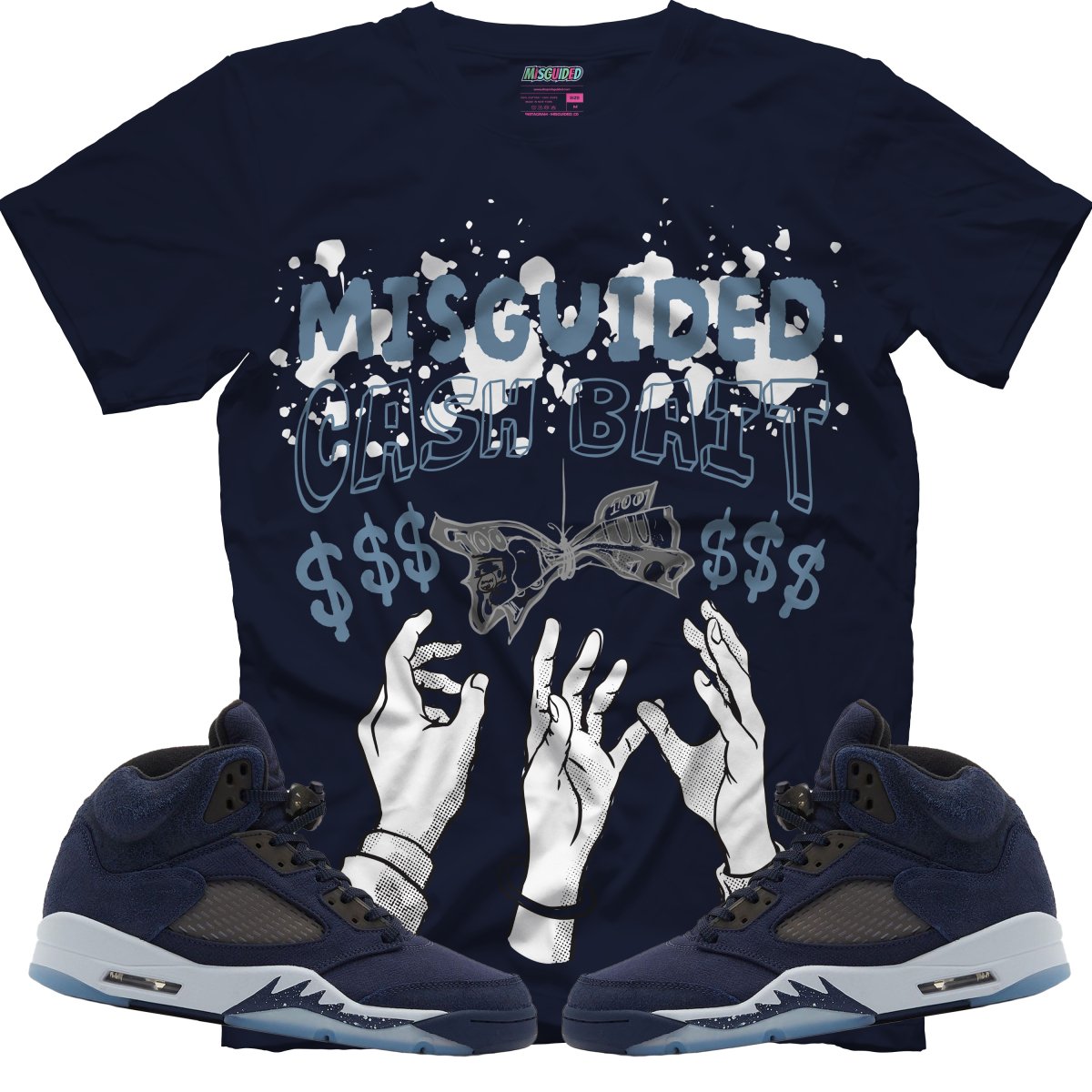 Cash Bait (Air Jordan 5 Midnight Navy) T-Shirt