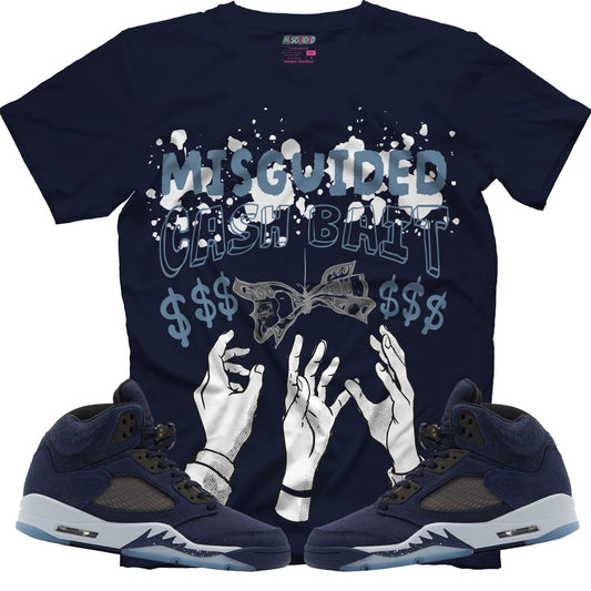 Cash Bait (Air Jordan 5 Midnight Navy) T-Shirt