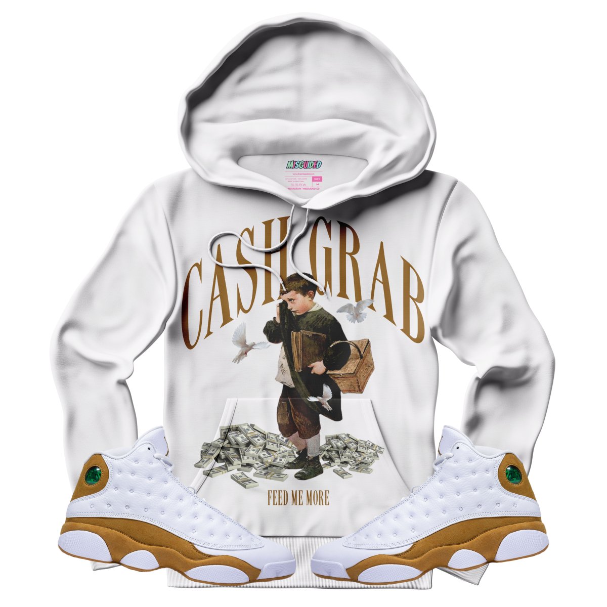 Cash Grab (Air Jordan 13 Wheat) Hoodie