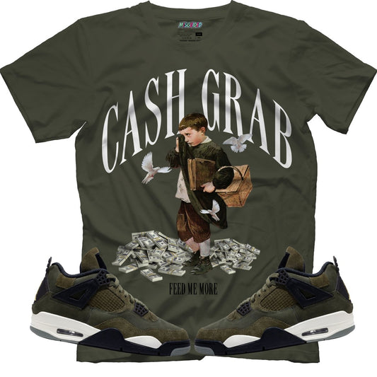 Cash Grab (Air Jordan 4 Craft "Olive") T-Shirt