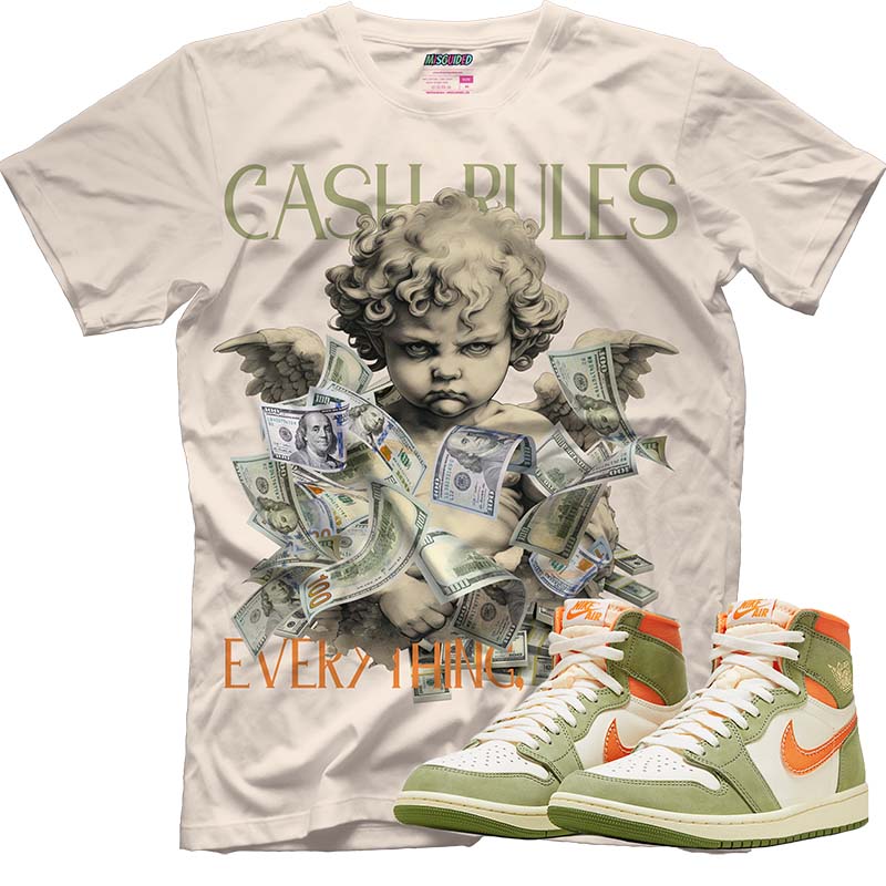 Cash Rules (AIR JORDAN 1 HIGH OG CRAFT “CELADON”) T-Shirt