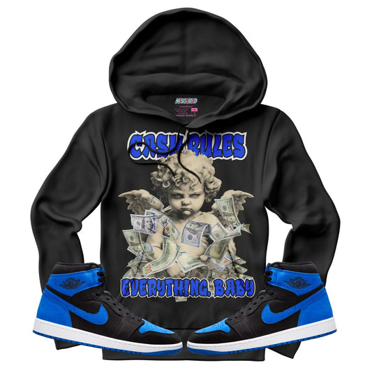 Cash Rules (Air Jordan 1 Royal Reimagined) Hoodie