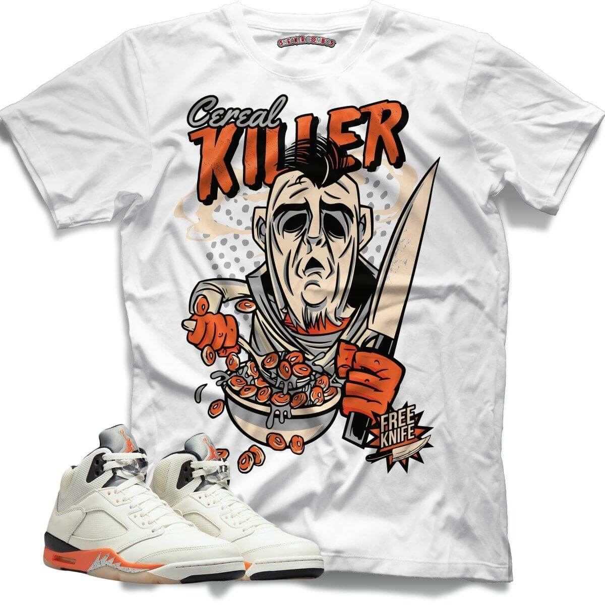 Cereal Killer (Retro 5 Orange Blaze) T-Shirt