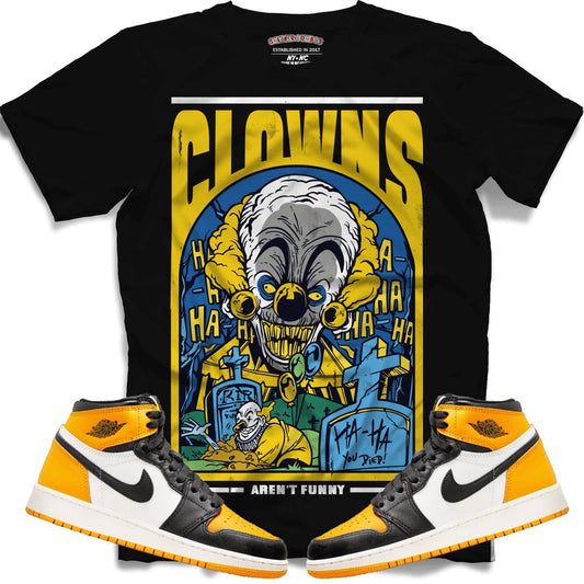 Clowns Aren't Funny (Retro 1 Taxi) T-Shirt