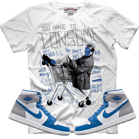 Consume Me (Retro 1 True Blue) T-Shirt