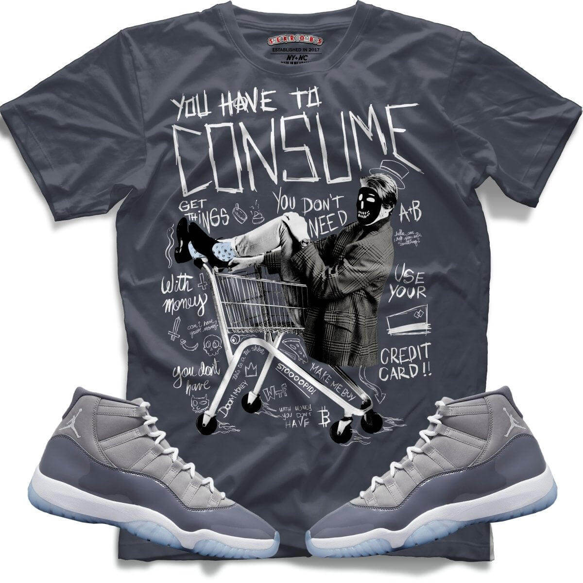 Consume Me (Retro 11 Cool Grey) T-Shirt