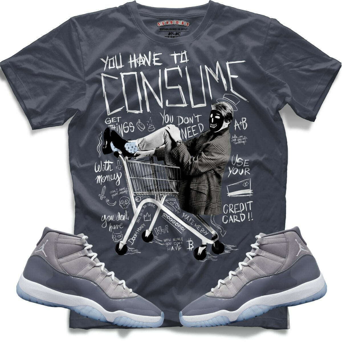 Consume Me (Retro 11 Cool Grey) T-Shirt