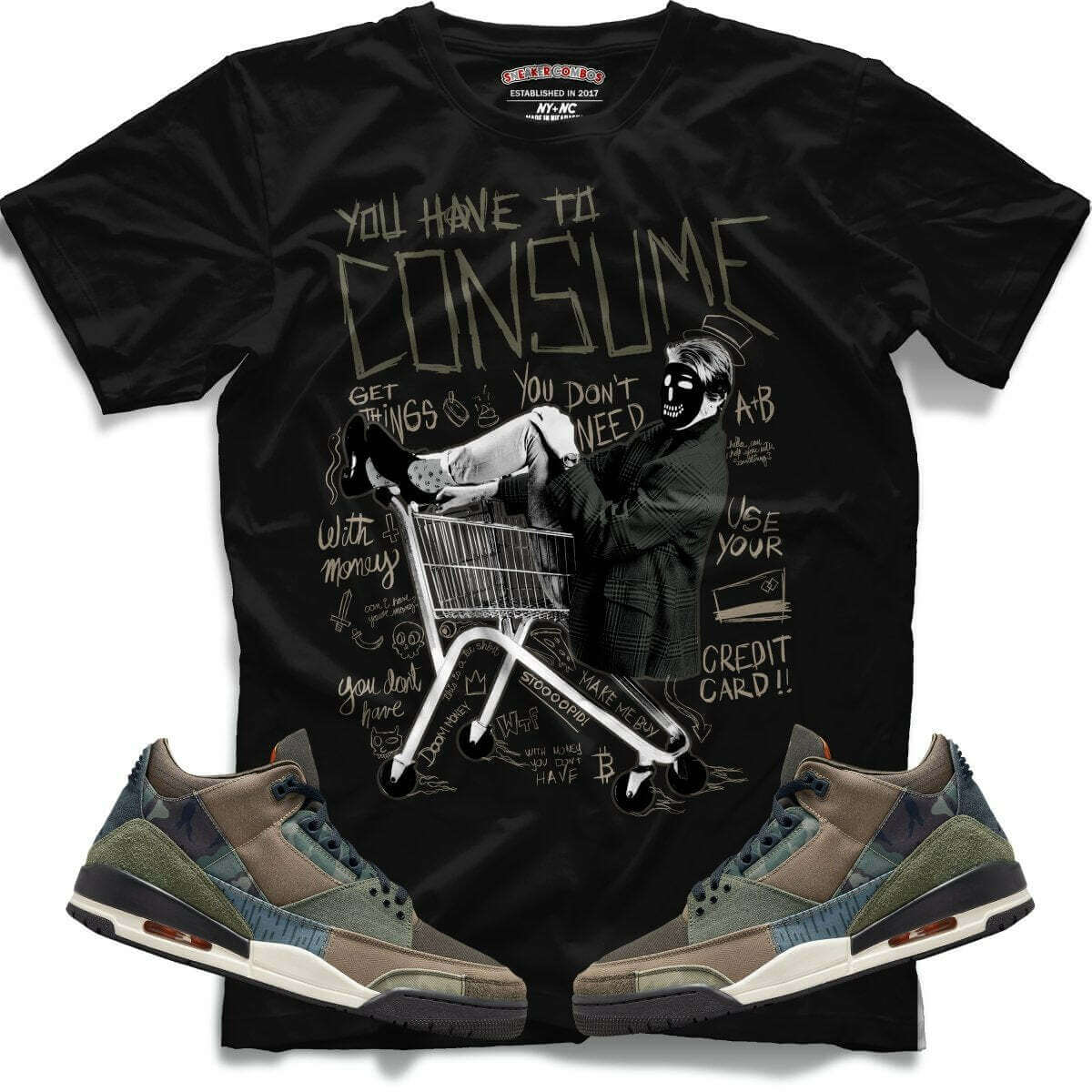 Consume Me (Retro 3 Patchwork) T-Shirt