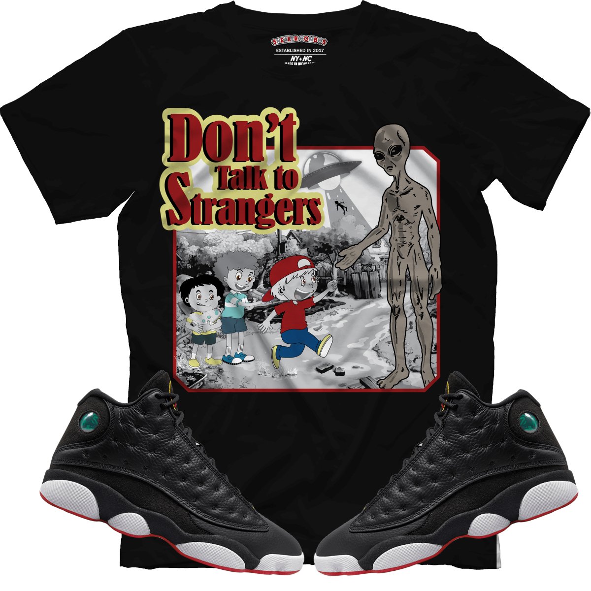 Don't Talk To Strangers (Retro 13 Playoff) T-Shirt