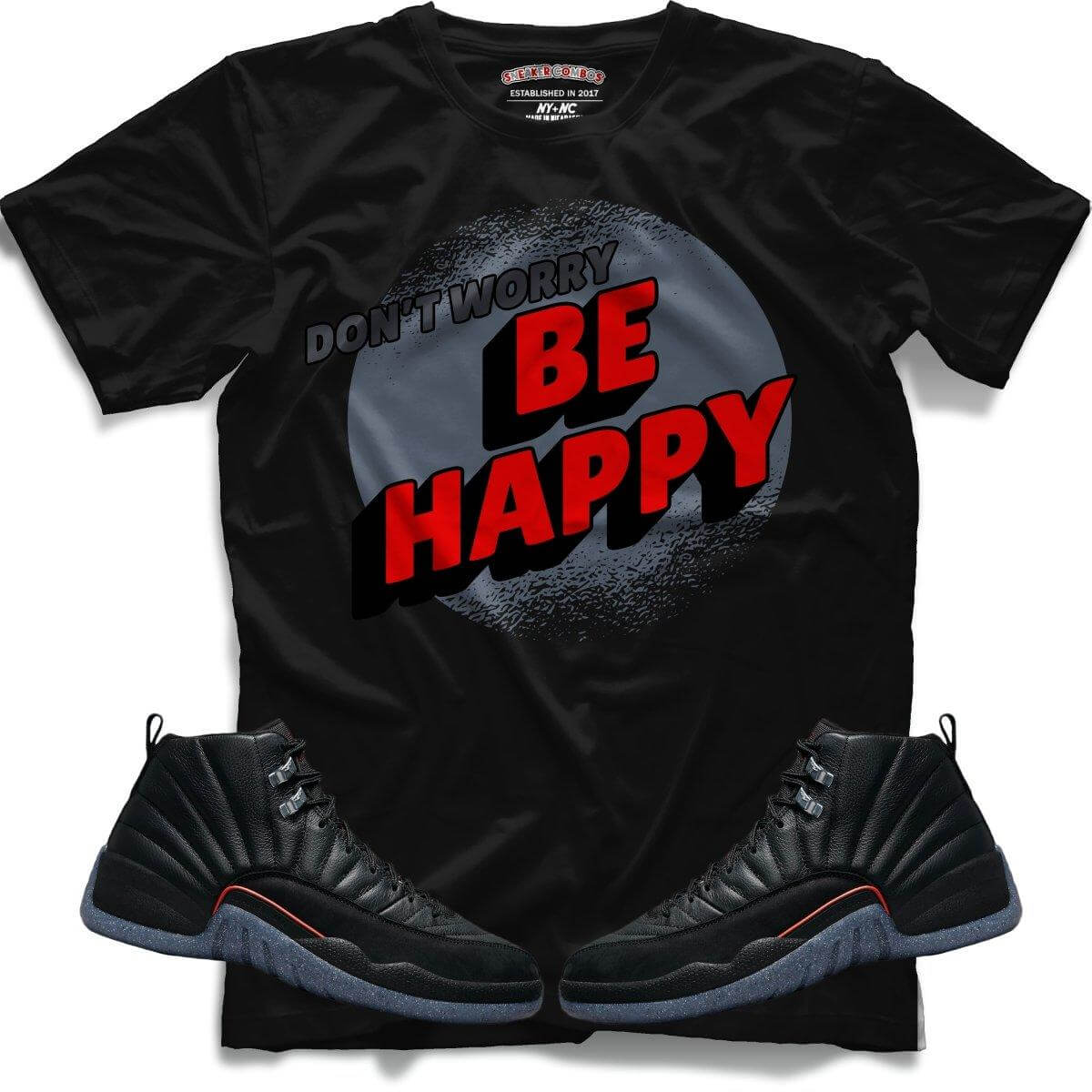 Dont Worry Be Happy (Retro 12 Utility) T-Shirt