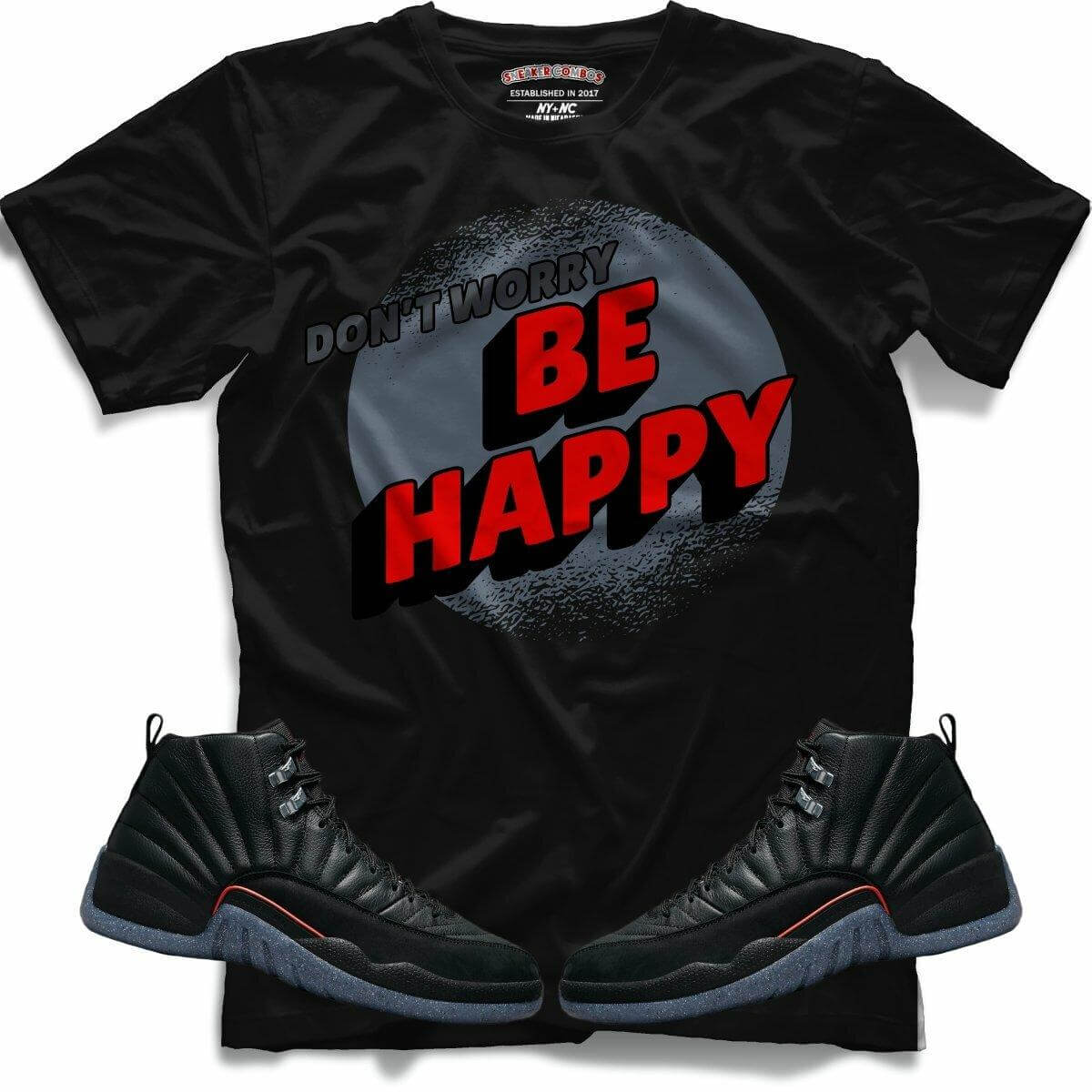 Dont Worry Be Happy (Retro 12 Utility) T-Shirt