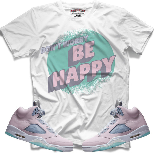 Don't Worry Be Happy (Retro 5 Easter/Regal) T-Shirt