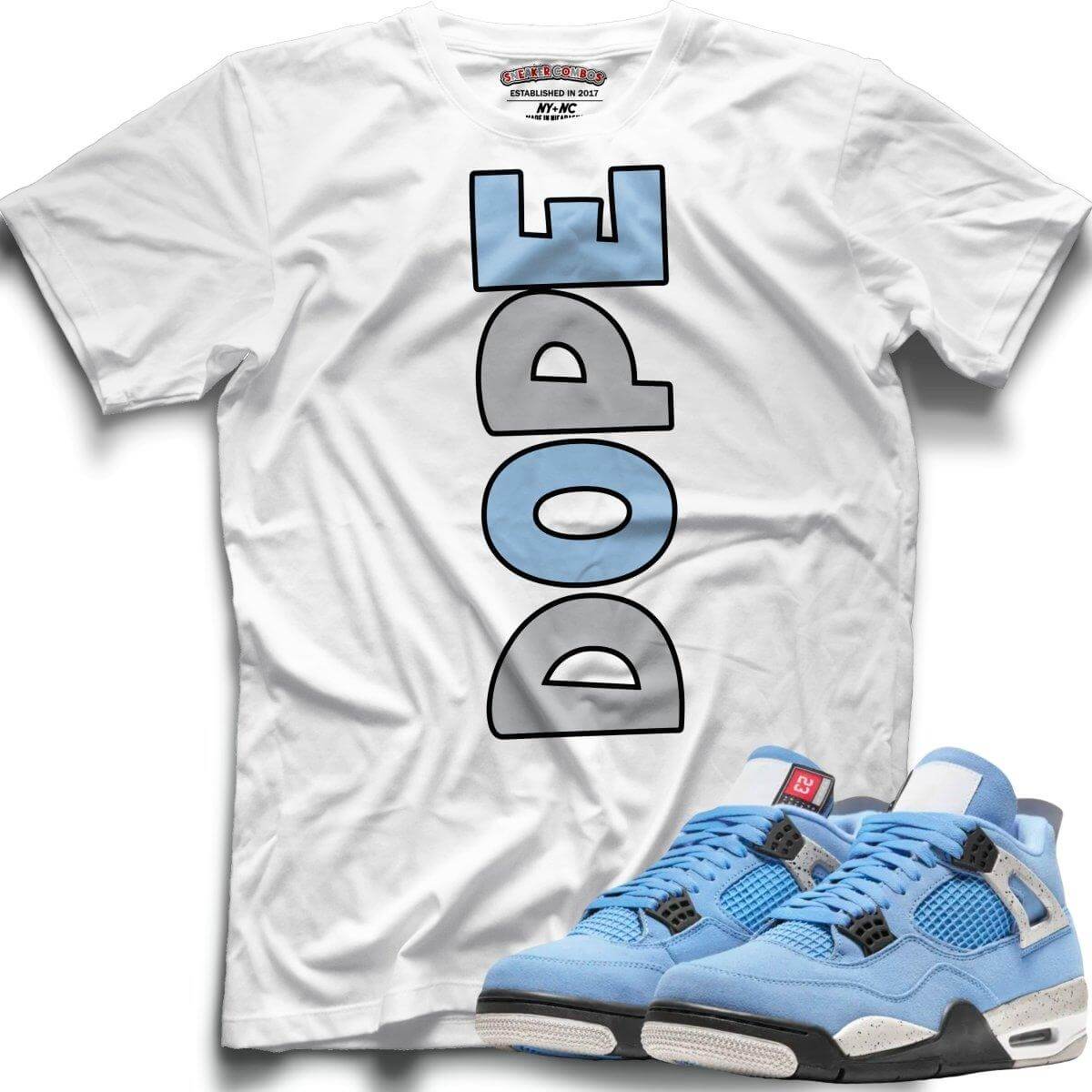DOPE (Retro 4 University Blue) T-Shirt