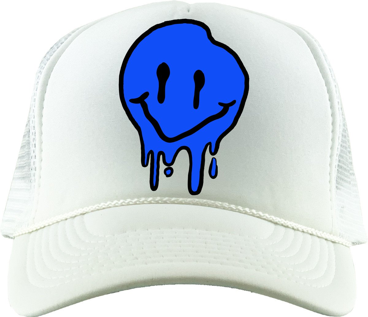 Drippy Smiley (Air Jordan 1 Royal Reimagined) Trucker Hat
