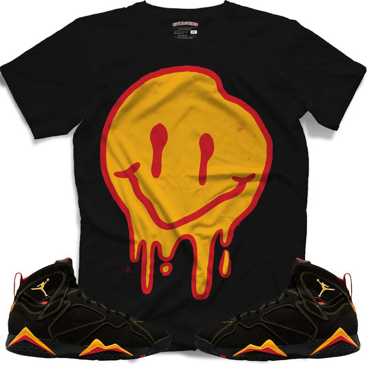 Drippy Smiley Face (Retro 7 Citrus) T-Shirt