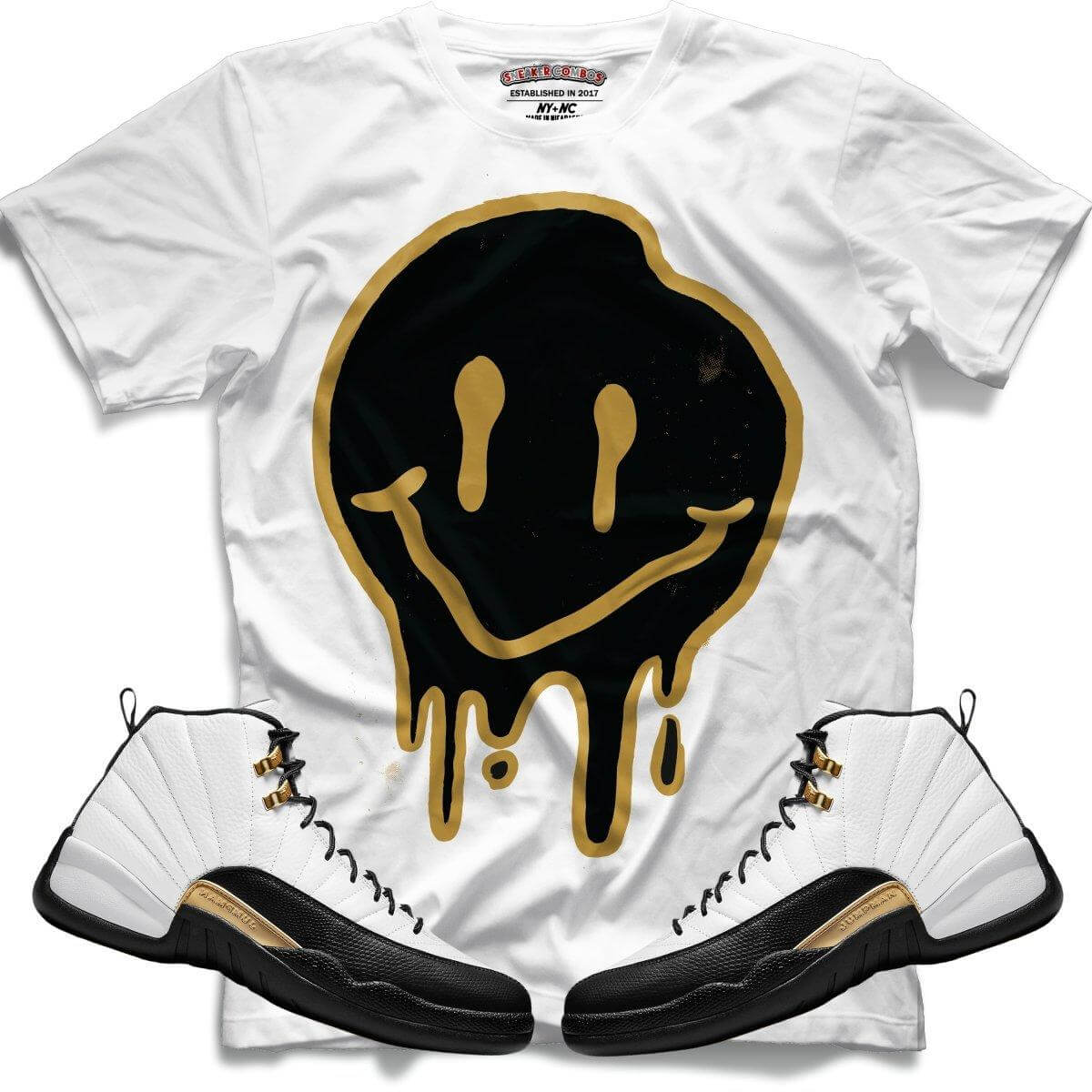 Drippy Smiley (Retro 12 Royalty) T-Shirt